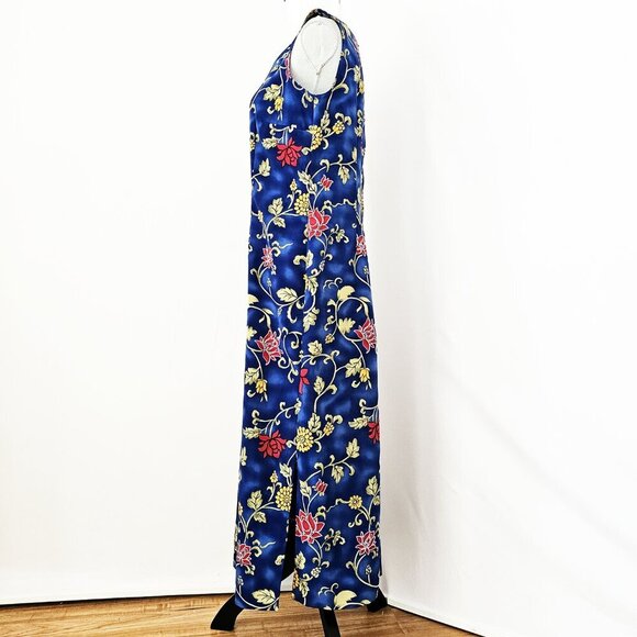 Sag Harbor Blue Floral Print Sheath Dress - Picture 4 of 4